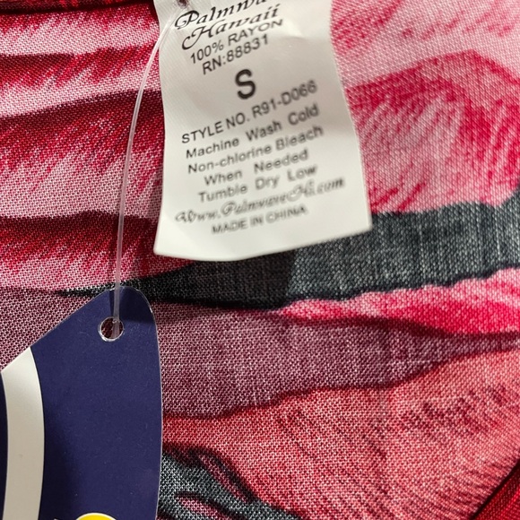 Palmwave Hawaii Womens Size Small Rayon Sundress Red Yellow Surfing Floral Print - Picture 7 of 7